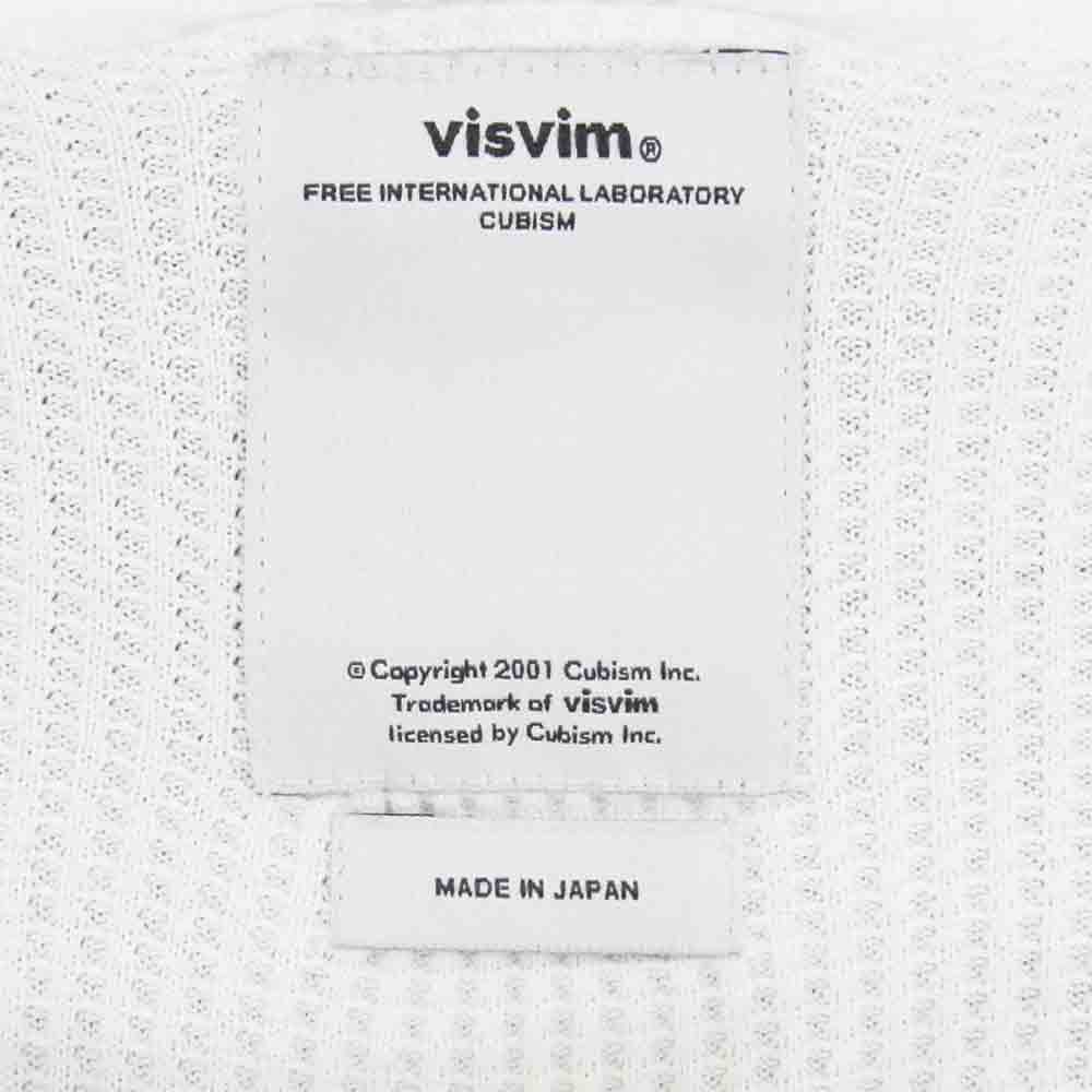 VISVIM ビズビム 12SS 0112105010068 CURTA WAFFLE HENLEY L/S 長袖 Tシャツ ホワイト系 2【中古】