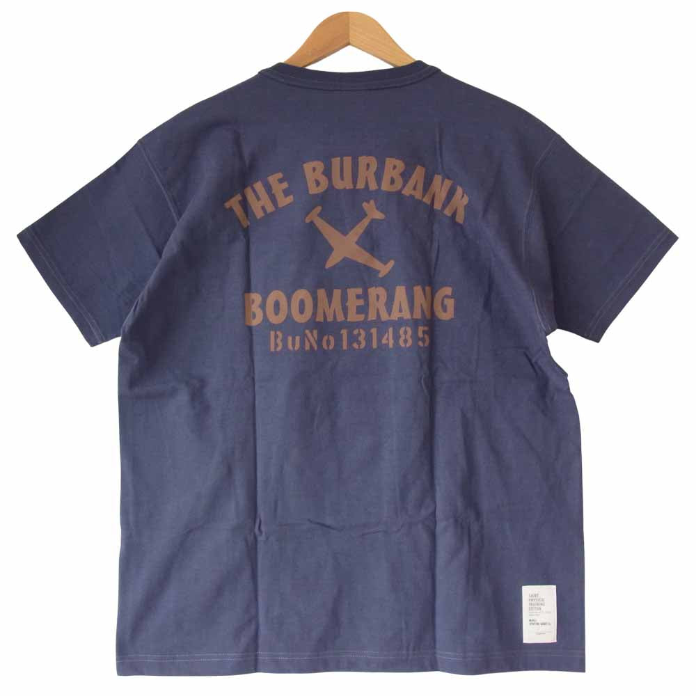 TOY'S McCOY トイズマッコイ TMC1508 前Vガゼット トム プリント ミニタリー Tシャツ ネイビー系 XL【美品】【中古】