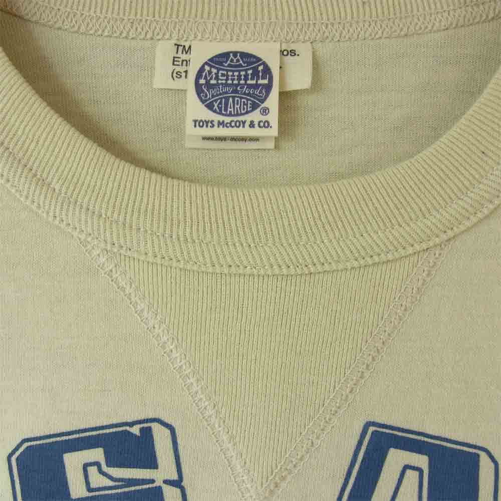 TOY'S McCOY トイズマッコイ TMC1406 WARNER BROS. ROD & GUN CLUB ミニタリー Tシャツ ベージュ系 XL【美品】【中古】