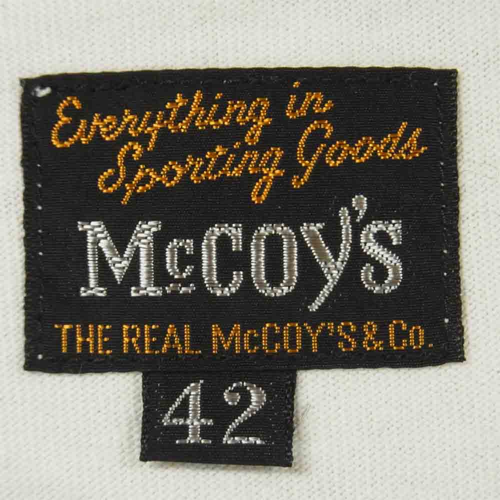 The REAL McCOY'S ザリアルマッコイズ MC13010 RECON ARKANSAS ミリタリー 半袖 Tシャツ ホワイト系 42【美品】【中古】