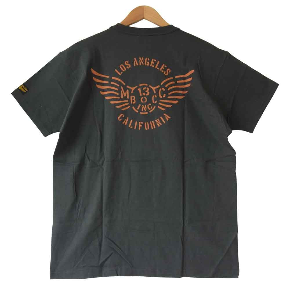 TOY'S McCOY トイズマッコイ BLACK CATS MC CLOVE フィリックス プリント ミニタリー Tシャツ チャコール系 XL【美品】【中古】