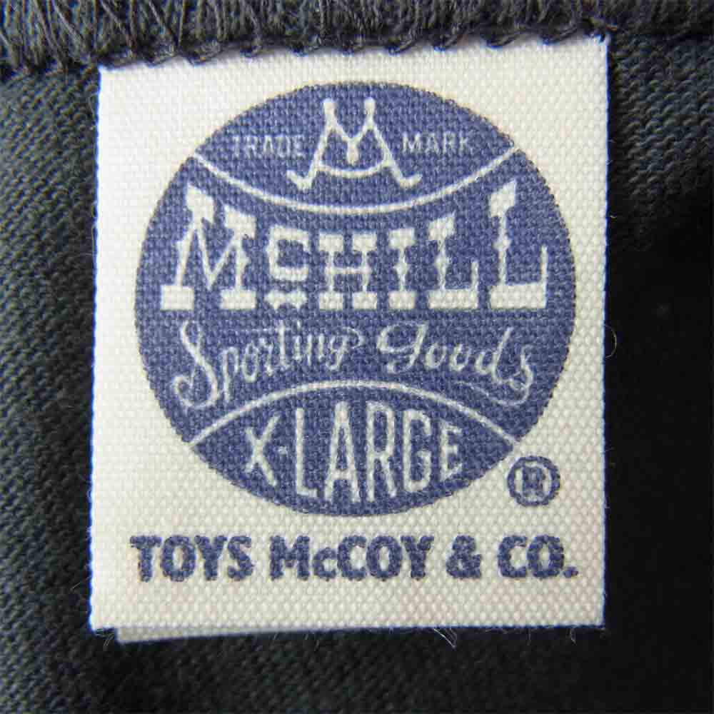 TOY'S McCOY トイズマッコイ BLACK CATS MC CLOVE フィリックス プリント ミニタリー Tシャツ チャコール系 XL【美品】【中古】