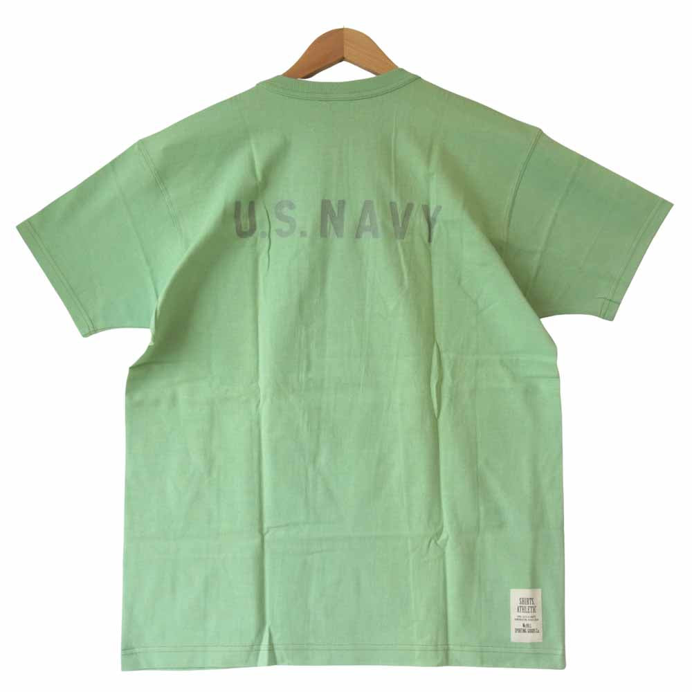 TOY'S McCOY トイズマッコイ FELIX 前Vガゼット フィリックス カーボーイ プリント ミニタリー Tシャツ グリーン系 XL【美品】【中古】