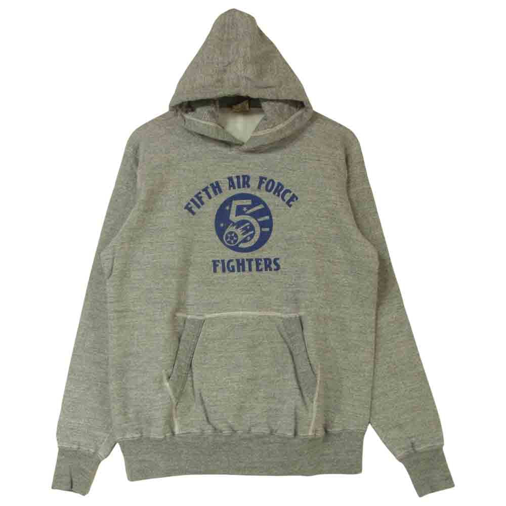 Buzz Rickson's バズリクソンズ FIFTH AIR FORCE SWEAT PARKA スウェット パーカー グレー系 XL【美品】【中古】