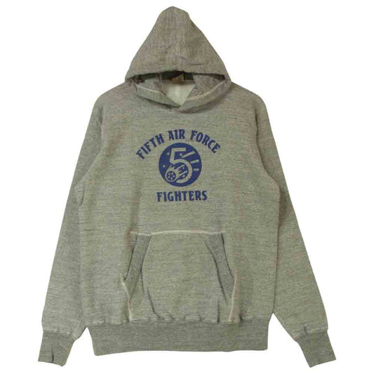 Buzz Rickson's バズリクソンズ FIFTH AIR FORCE SWEAT PARKA スウェット パーカー グレー系 XL【美品】【中古】