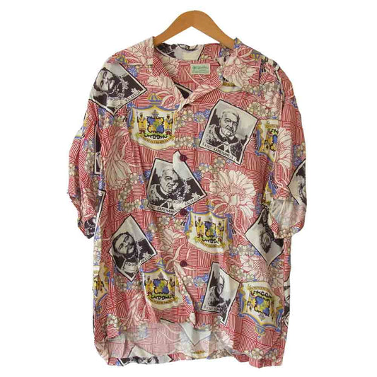 SUN SURF サンサーフ SS30218 東洋 01年製 SP スペシャル KING'S FAMILY CREST アロハシャツ マルチカラー系 M【美品】【中古】