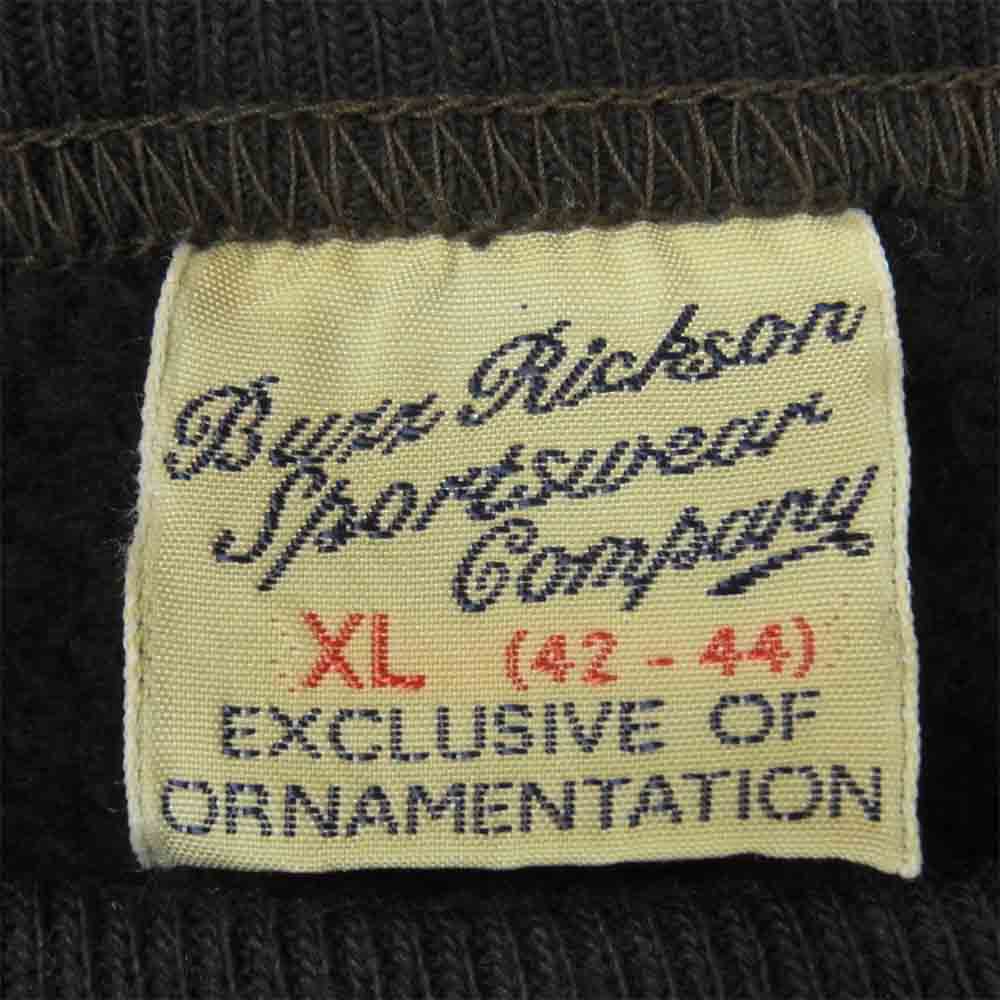 Buzz Rickson's バズリクソンズ U.S.ARMY AIR FORCES CREW SWEAT 前V クルーネック スウェット トレーナー ブラック系 XL【美品】【中古】