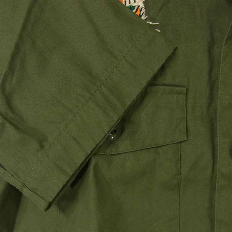 Buzz Rickson's バズリクソンズ BR36251 Vietnam SHIRT 民間モデル ベトナム 半袖 シャツ カーキ系 17-17.5【美品】【中古】