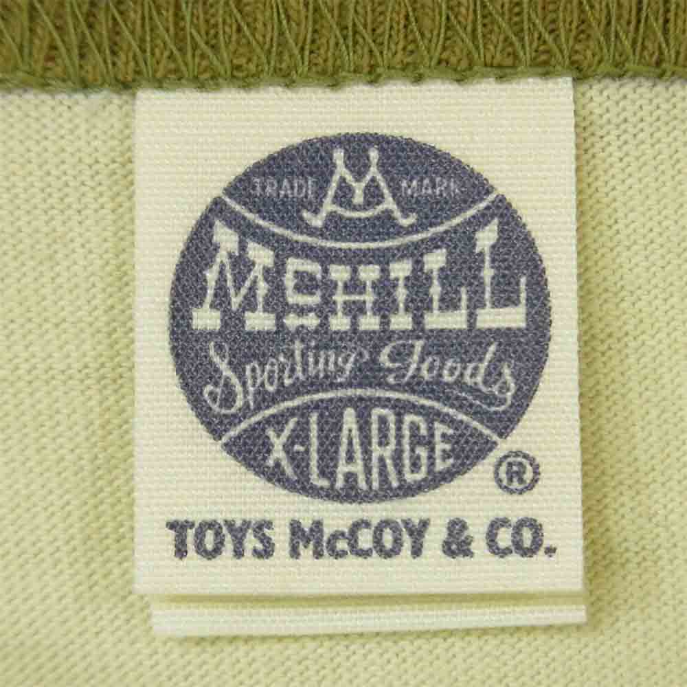 TOY'S McCOY トイズマッコイ TMC1420 WILD HORSES M.C ワイルドホーセス プリント ミリタリー 半袖 Tシャツ グレイッシュベージュ系 XL【美品】【中古】