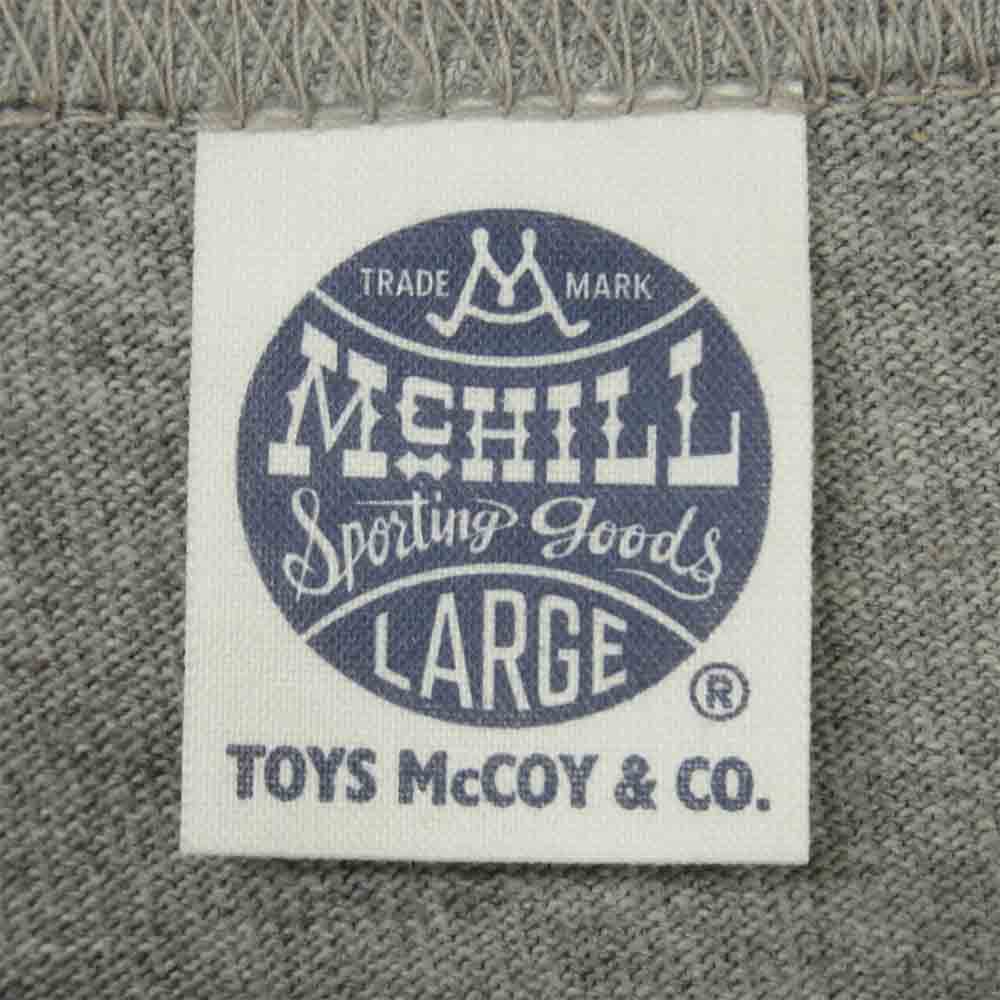 TOY'S McCOY トイズマッコイ TMC1320 FLIGHT DECK CREW 前Vガゼット FELIX THE CAT フィリックス プリント ミリタリー 半袖 Tシャツ グレー系 L【美品】【中古】