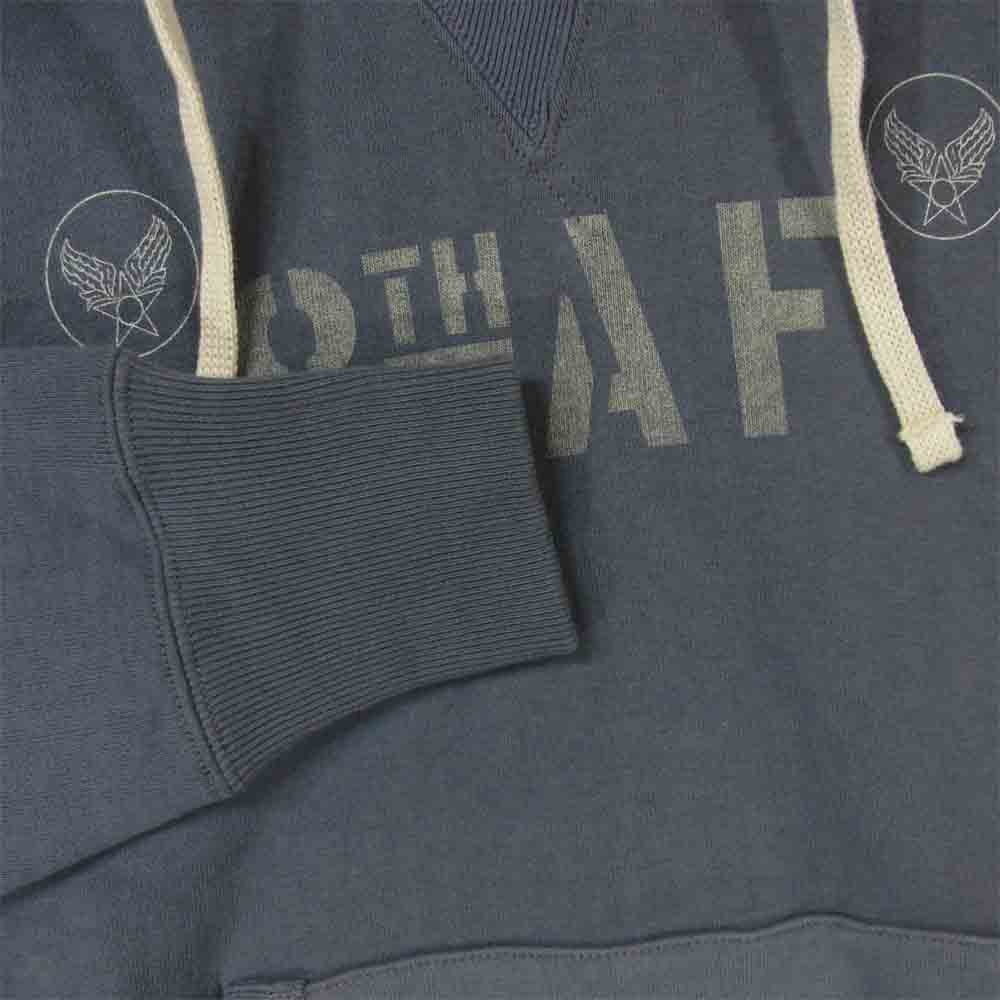 TOY'S McCOY トイズマッコイ McHill USAF 後付け スウェット プルオーバー パーカー V.HILTS 大脱走 グレイッシュブルー系 42【中古】