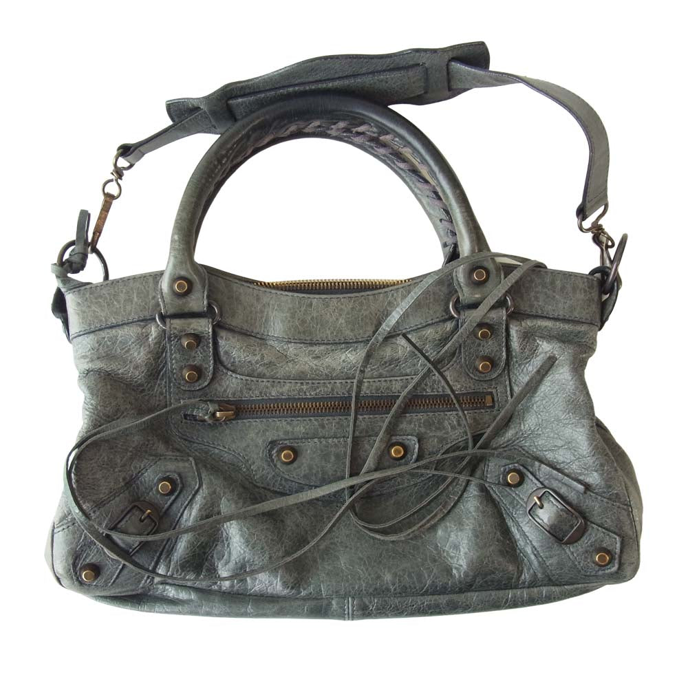 BALENCIAGA バレンシアガ ザ ファースト ハンド バッグ グレー グレー系【中古】