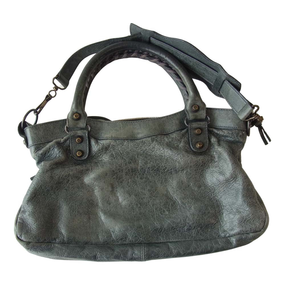 BALENCIAGA バレンシアガ ザ ファースト ハンド バッグ グレー グレー系【中古】