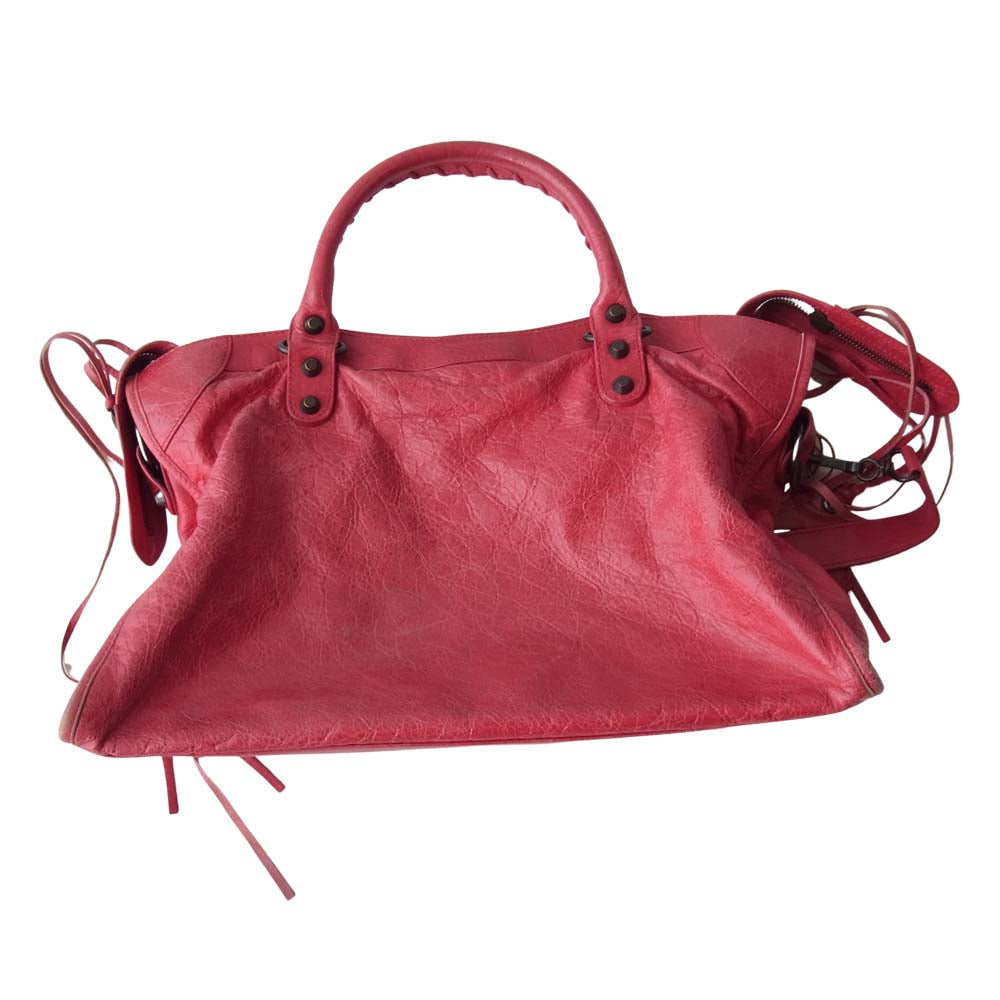 BALENCIAGA バレンシアガ ザ シティ ハンド バッグ ピンク ピンク系【中古】