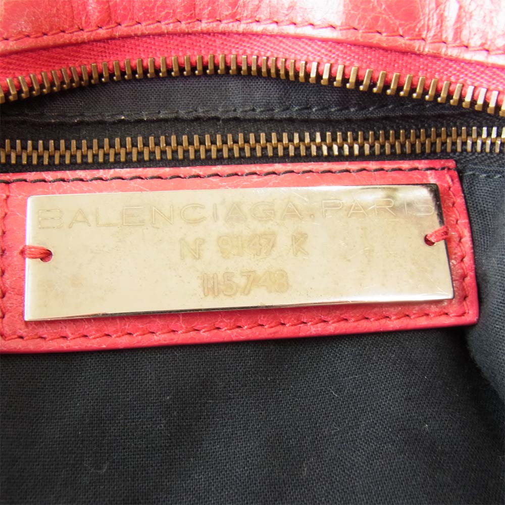 BALENCIAGA バレンシアガ ザ シティ ハンド バッグ ピンク ピンク系【中古】