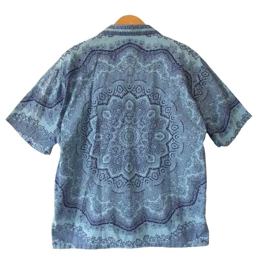 TENDERLOIN テンダーロイン 14SS T-PAISLEY SHT ペイズリー 半袖 シャツ ブルー系 M【中古】