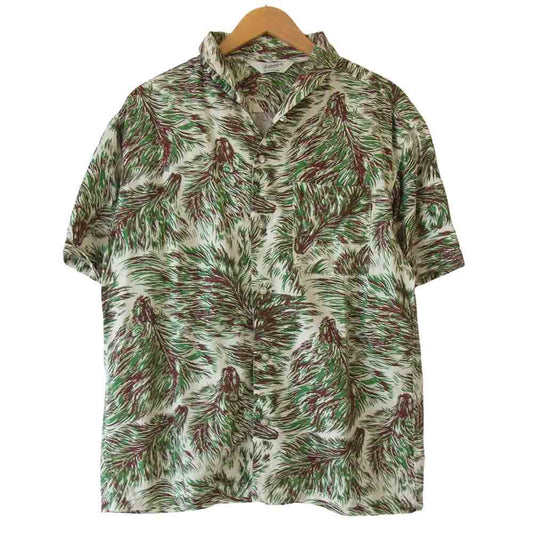 TENDERLOIN テンダーロイン T-RAYON SHT WOLF レーヨン ウルフ ショールカラー 半袖 シャツ マルチカラー系 M【中古】