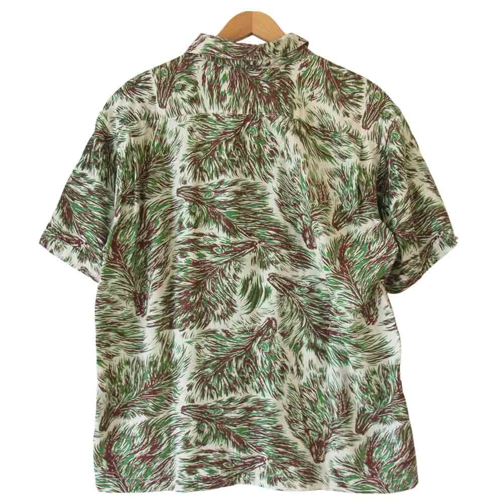 TENDERLOIN テンダーロイン T-RAYON SHT WOLF レーヨン ウルフ ショールカラー 半袖 シャツ マルチカラー系 M【中古】