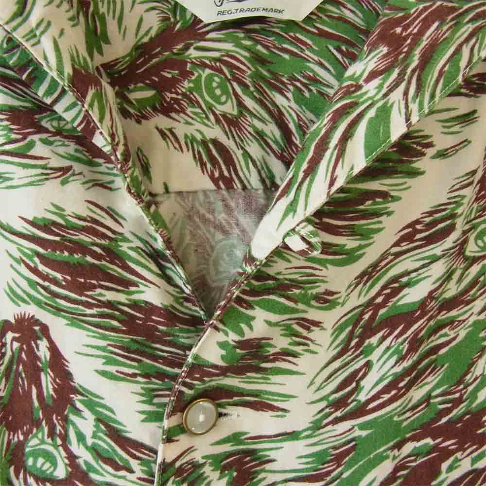 TENDERLOIN テンダーロイン T-RAYON SHT WOLF レーヨン ウルフ ショールカラー 半袖 シャツ マルチカラー系 M【中古】