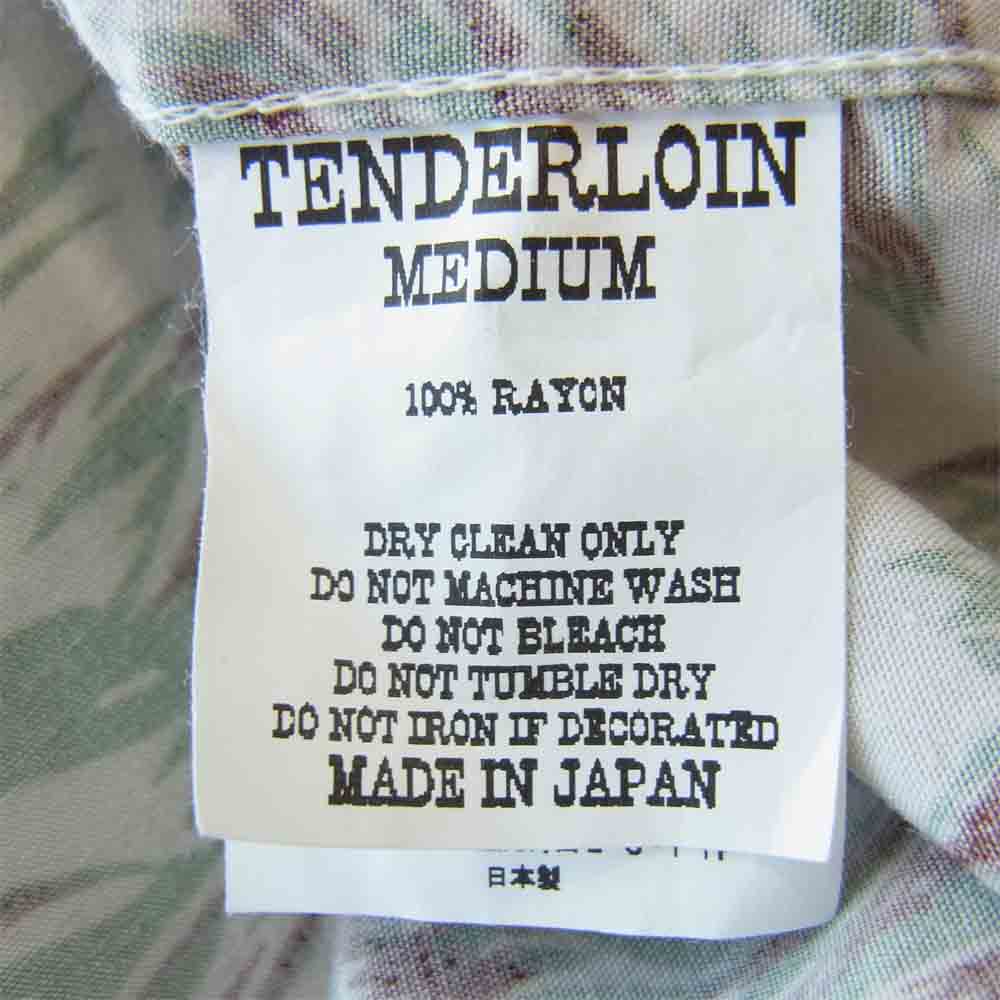 TENDERLOIN テンダーロイン T-RAYON SHT WOLF レーヨン ウルフ ショールカラー 半袖 シャツ マルチカラー系 M【中古】