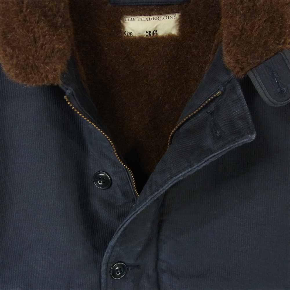 TENDERLOIN テンダーロイン T-1 DECK JKT UNEMPLOYED デッキ ジャケット 裏地 アルパカ ネイビー系 XS【中古】