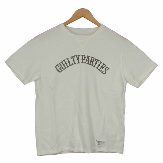 WACKO MARIA ワコマリア GUILTY PARTIES 半袖 スウェット ホワイト系 L【中古】
