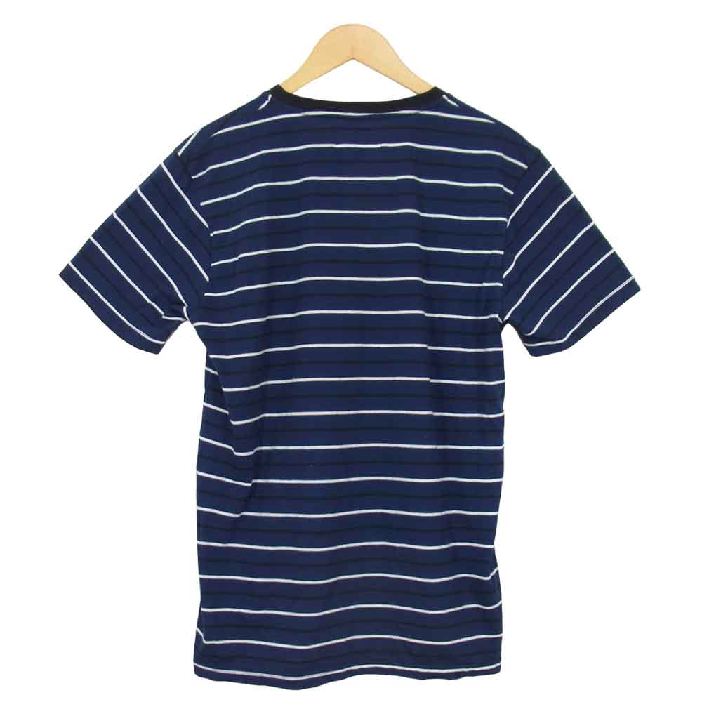 WACKO MARIA ワコマリア GUILTY PARTIES 半袖 ボーダー Tシャツ 青×黒 ネイビー系 L【中古】