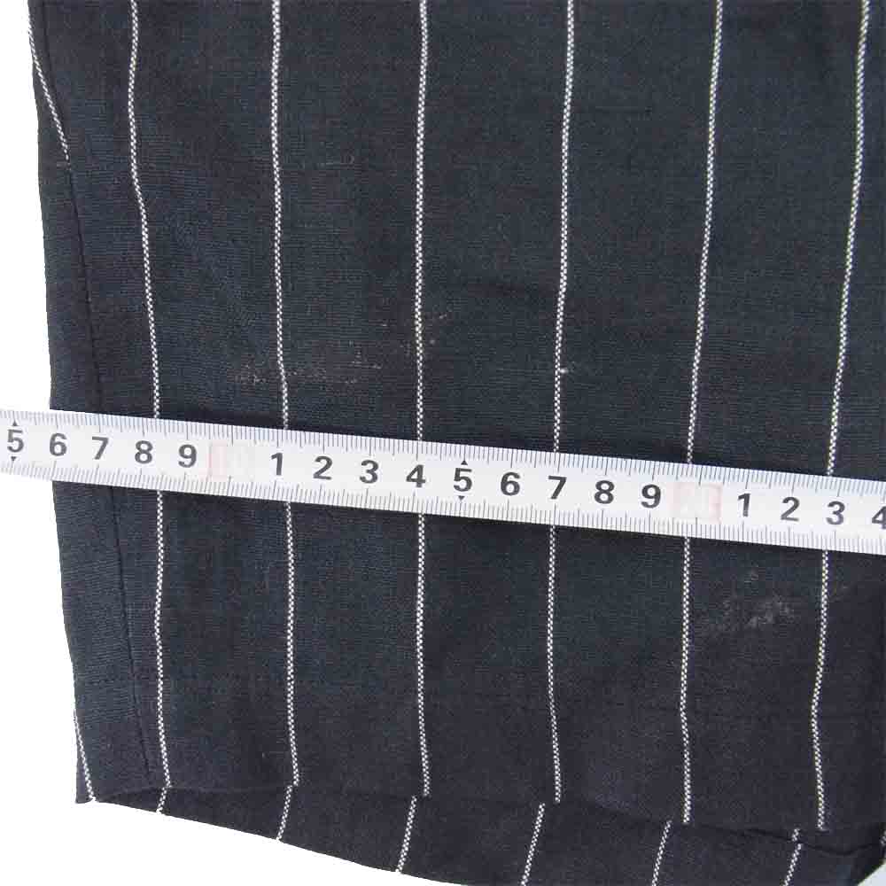 WACKO MARIA ワコマリア ストライプ パンツ ショーツ ブラック系 L【中古】