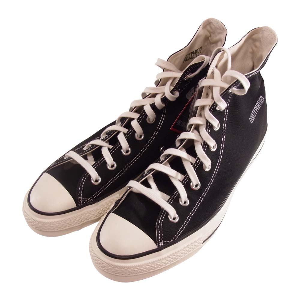 WACKO MARIA ワコマリア 日本製 CONVERSE コンバース ALL STAR J HI/WM オールスター ハイカット スニーカー ブラック系 10 1/2【新古品】【未使用】【中古】