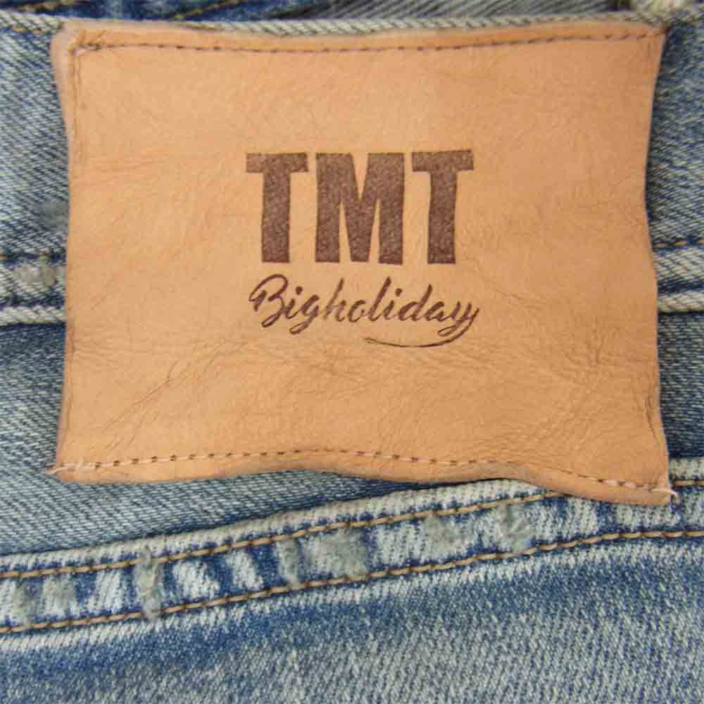 TMT ティーエムティー TPT-F1805 HYBRID-STRETCH VINTAGE FINISH DENIM 5P TAPERED テーパード デニム インディゴブルー系 M【中古】