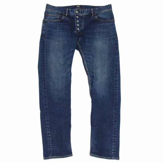 TMT ティーエムティー TPT-F2003 HYBRID STRETCH DENIM 5P FRONT POINT CROPPED TAPERED クロップド テーパード デニム インディゴブルー系 M【中古】