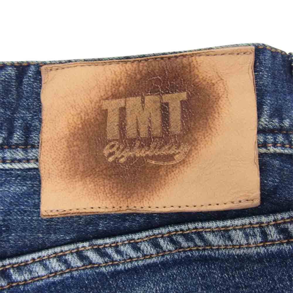TMT ティーエムティー TPT-F2003 HYBRID STRETCH DENIM 5P FRONT POINT CROPPED TAPERED クロップド テーパード デニム インディゴブルー系 M【中古】