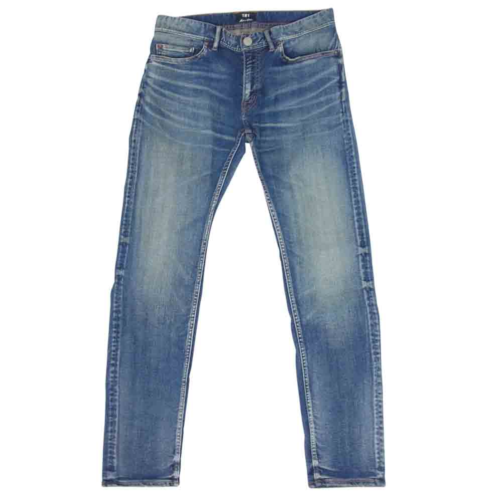TMT ティーエムティー TPT-F1805 HYBRID-STRETCH VINTAGE FINISH DENIM 5P TAPERED テーパード デニム インディゴブルー系 M【中古】