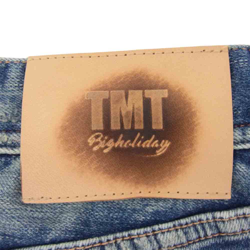 TMT ティーエムティー TPT-F1805 HYBRID-STRETCH VINTAGE FINISH DENIM 5P TAPERED テーパード デニム インディゴブルー系 M【中古】