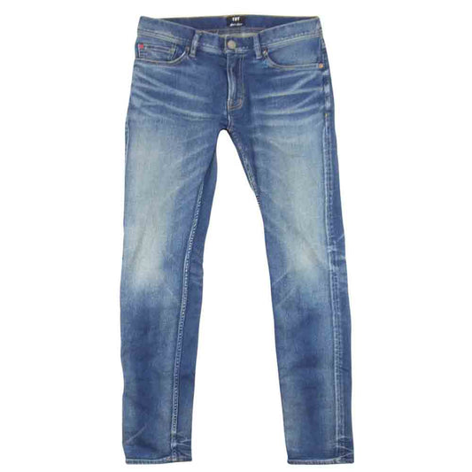 TMT ティーエムティー TPT-F1805 HYBRID-STRETCH VINTAGE FINISH DENIM 5P TAPERED テーパード デニム インディゴブルー系 M【中古】
