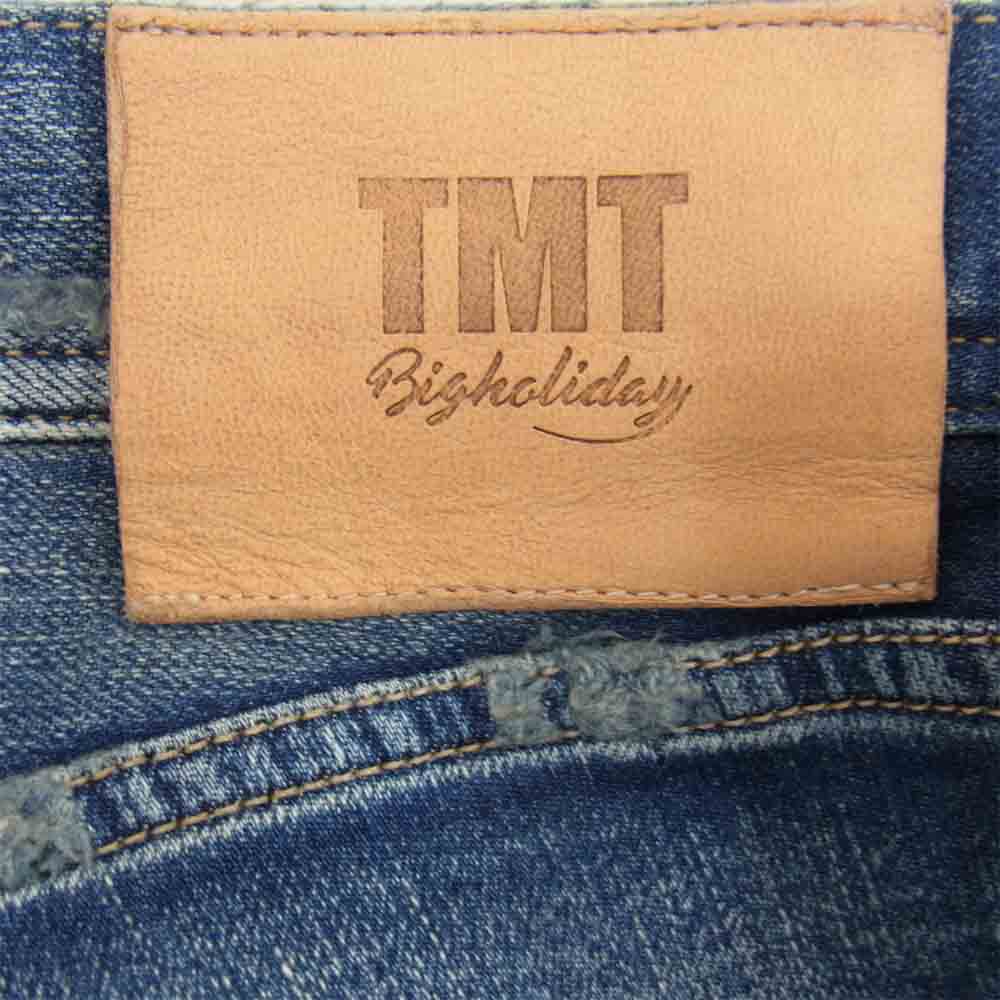 TMT ティーエムティー TPT-F1805 HYBRID-STRETCH VINTAGE FINISH DENIM 5P TAPERED テーパード デニム インディゴブルー系 M【中古】