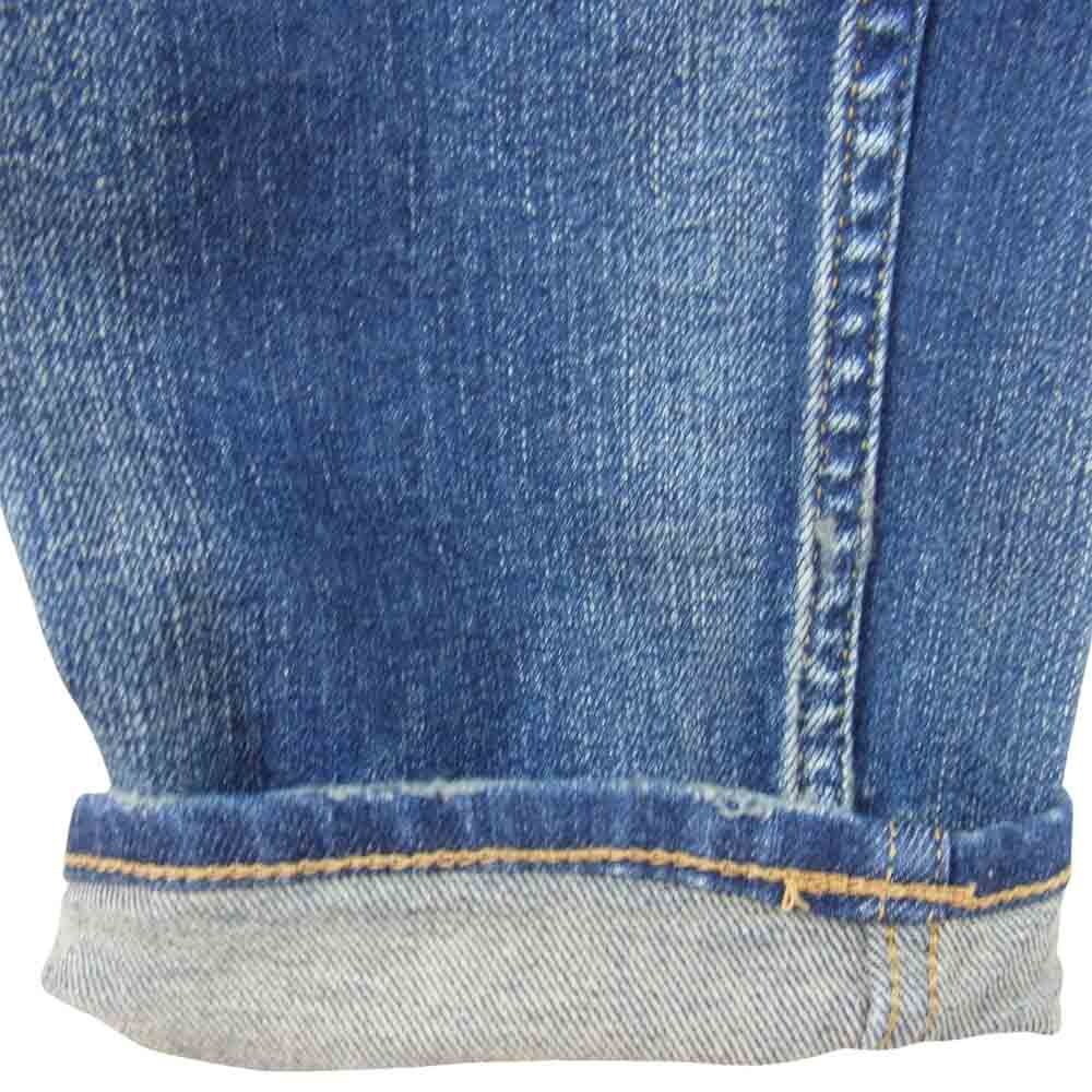 TMT ティーエムティー TPT-F1805 HYBRID-STRETCH VINTAGE FINISH DENIM 5P TAPERED テーパード デニム インディゴブルー系 M【中古】