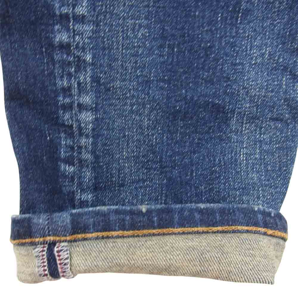 TMT ティーエムティー TPT-S1904 HYBRID STRETCH PAINT CRUSH DENIM 5P TAPERED クラッシュ加工 デニム インディゴブルー系 M【中古】