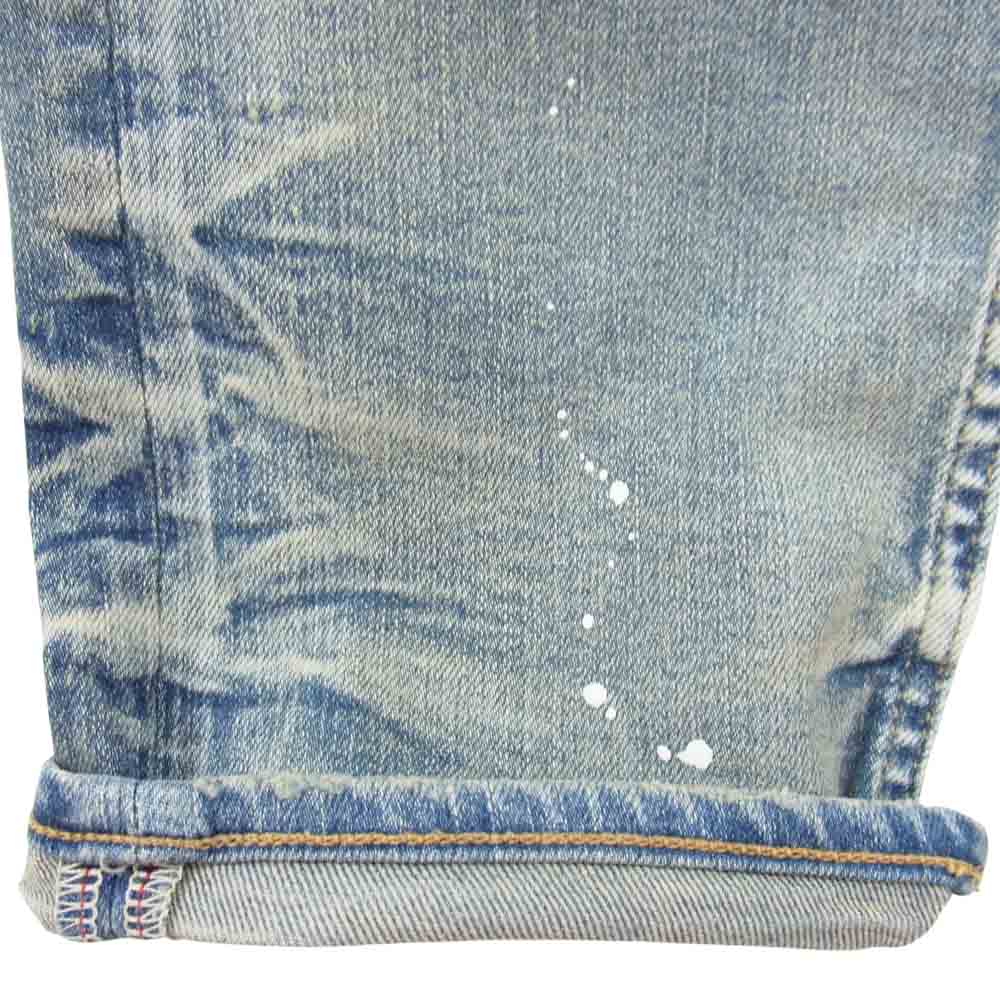 TMT ティーエムティー TPT-S2002 HYBRID-STRETCH NEON CRASH DENIM 5P CROPPED TAPERED ストレッチ アンクル デニム パンツ インディゴブルー系 M【中古】