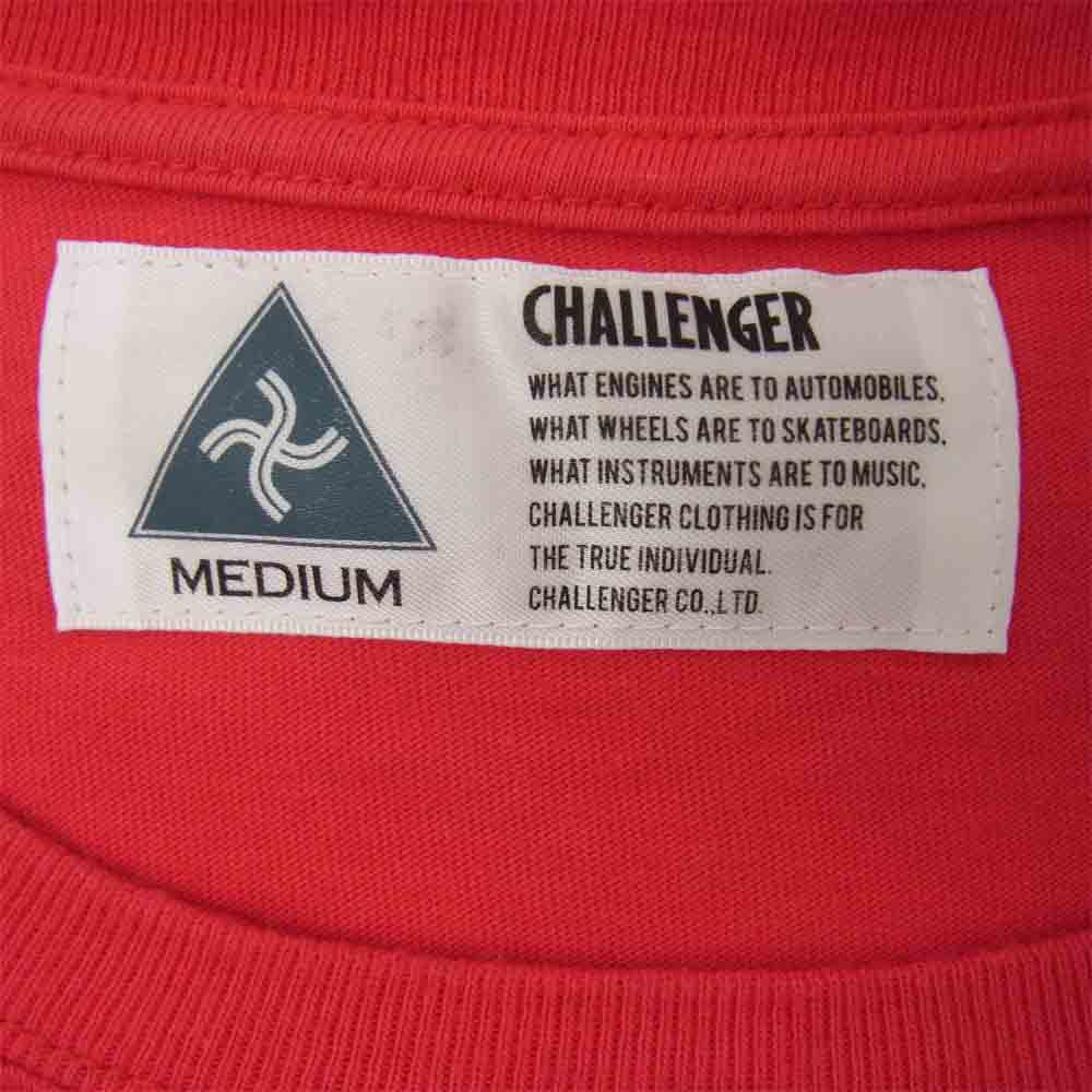 CHALLENGER チャレンジャー バンダナ スカル 半袖 Tシャツ レッド系 M【中古】
