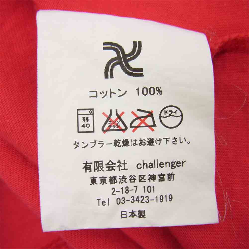 CHALLENGER チャレンジャー バンダナ スカル 半袖 Tシャツ レッド系 M【中古】