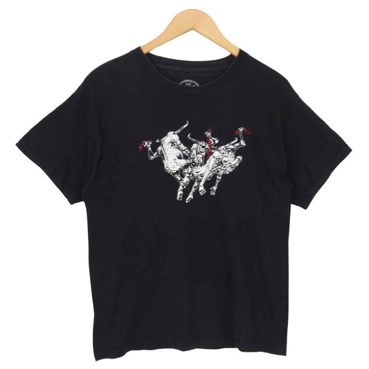 TENDERLOIN テンダーロイン T-TEE H.A HELL AWAITS マッドドッグ プリント 半袖 Tシャツ ブラック系 M【中古】