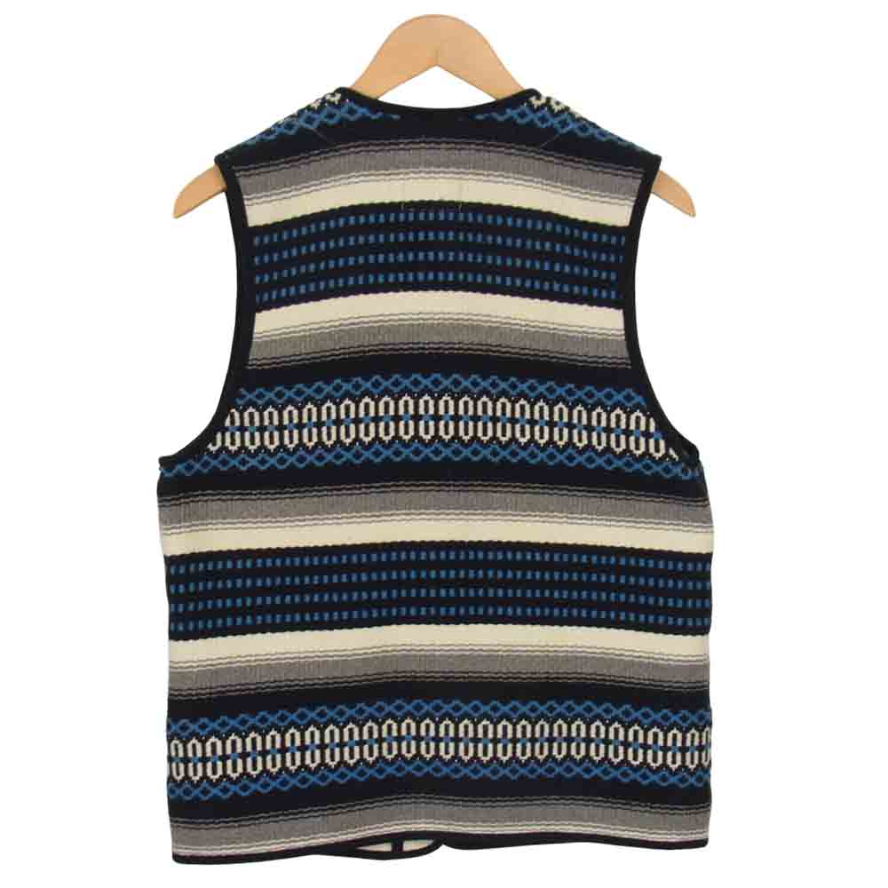 COOTIE クーティー SAGUARO VEST サガロ ネイティブ ベスト ブルー系 L【中古】