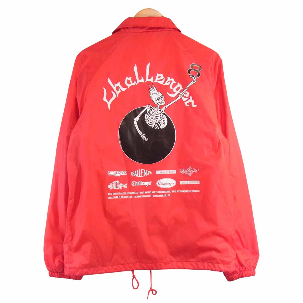 CHALLENGER チャレンジャー 17SS CLG-JK017-007 8 ANNIVERSARY JKT コーチ ジャケット レッド系 S【中古】