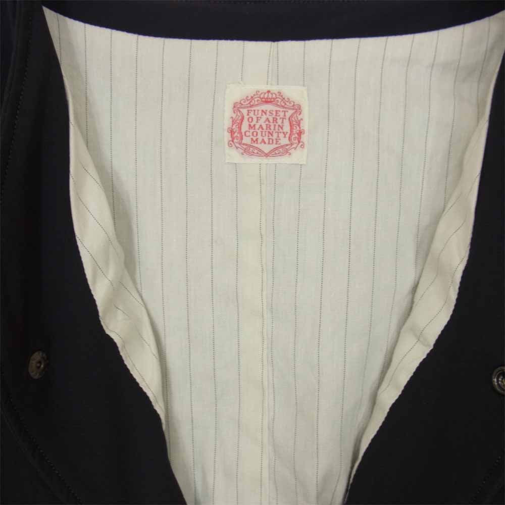 FUNSET OF ART 刺し子 レイヤード ベスト ブラック系 L【中古】