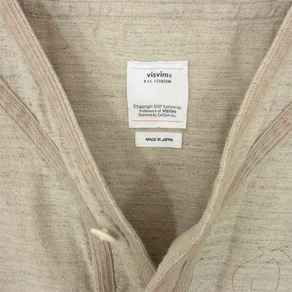 VISVIM ビズビム 18SS 0118105011017 DUGOUT SHIRT S/S FLANNEL ベージュ ベースボール シャツ ベージュ系 4【中古】