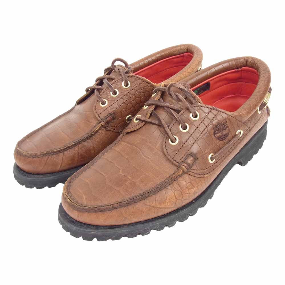 Supreme シュプリーム 16AW TB0A1H2J Timberland  ティンバーランド 3-Eye Classic Lug Shoe デッキ シューズ ブラウン系 27.5cm【中古】