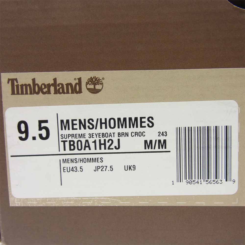 Supreme シュプリーム 16AW TB0A1H2J Timberland  ティンバーランド 3-Eye Classic Lug Shoe デッキ シューズ ブラウン系 27.5cm【中古】