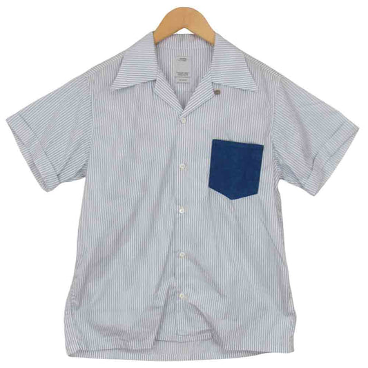 VISVIM ビズビム 17SS 0117305011004 IRVING SHIRT S/S ブルー系 3【美品】【中古】