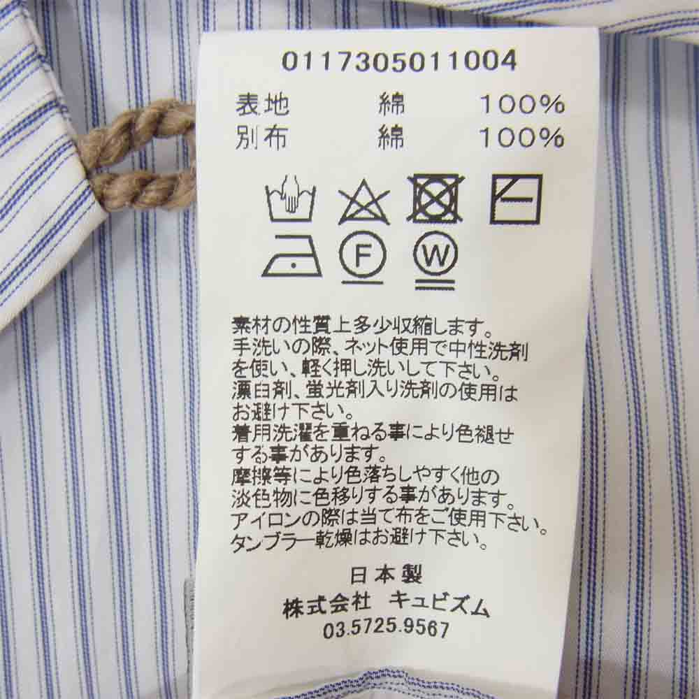VISVIM ビズビム 17SS 0117305011004 IRVING SHIRT S/S ブルー系 3【美品】【中古】